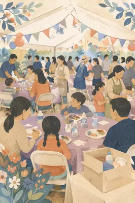 Korean Church Mission Fundraiser Lunch Gathering