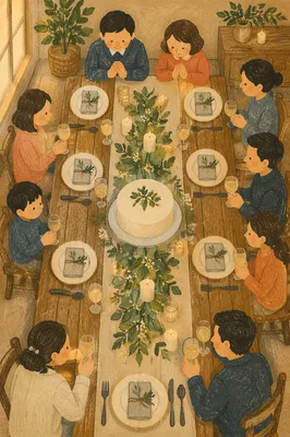 Korean Church Mission Fundraiser Banquet Table
