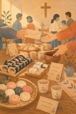 Korean Church Mission Fundraiser Table