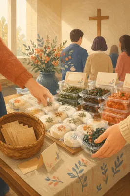 Korean Church Mission Fundraiser Table