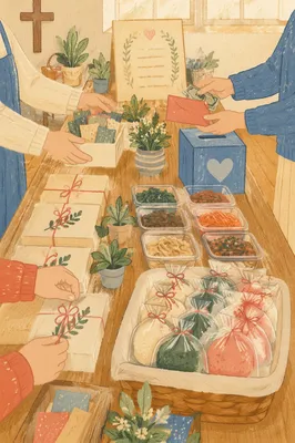 Korean Church Mission Fundraiser Table