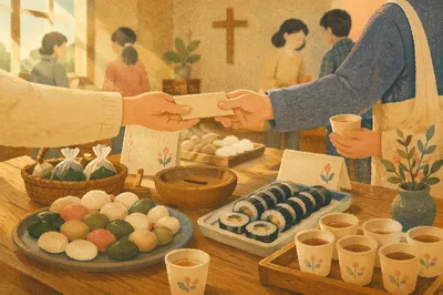 Korean Church Mission Fundraiser Table
