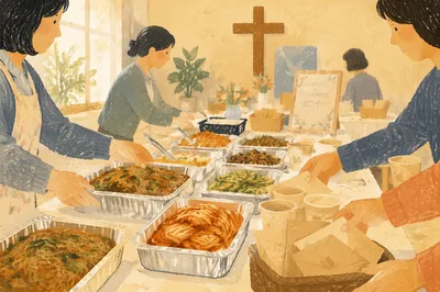 Korean Church Mission Fundraiser Table