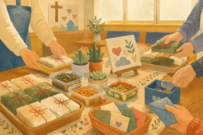 Korean Church Mission Fundraiser Table