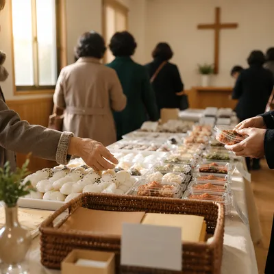 Korean Church Mission Fundraiser Table