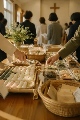 Korean Church Mission Fundraiser Table