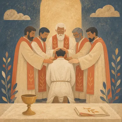 Korean Church Ordination Laying on of Hands