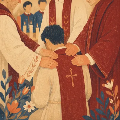 Korean Church Ordination Laying on Hands