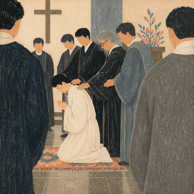 Korean Church Ordination Prayer with Laying Hands