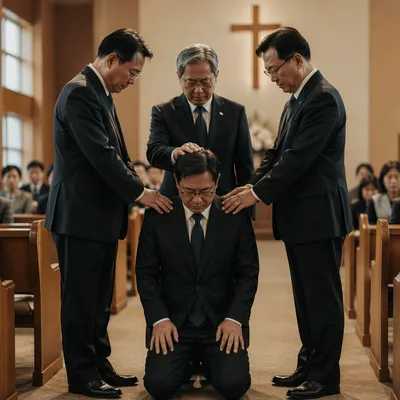 Korean Pastor Ordination with Laying on Hands