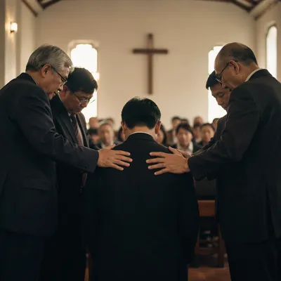Korean Church Ordination Prayer with Laying Hands
