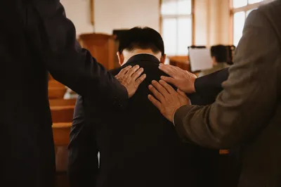 Korean Church Ordination Laying on Hands