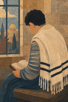 Tallit Prayer Shawl in Korean Church