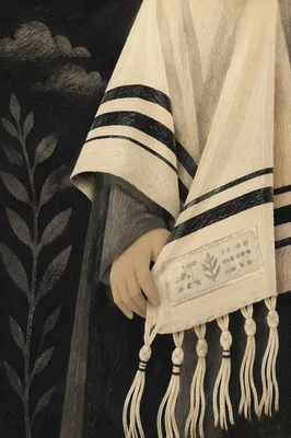 Prayer Tallit in Korean Church Sanctuary
