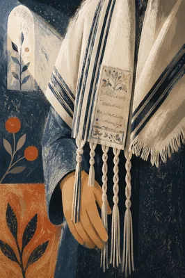 Tallit Prayer Shawl in Korean Church
