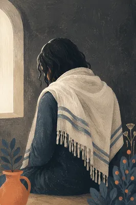 Prayer Shawl in Korean Church Room