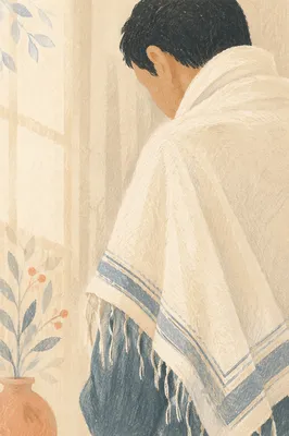 Prayer Shawl in Korean Church Prayer Room