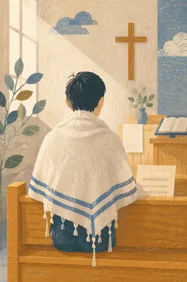 Prayer Shawl in Korean Church Prayer Room
