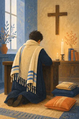Korean Church Prayer Shawl Devotion at Dawn