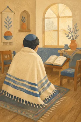 Prayer Shawl in Korean Dawn Prayer Room
