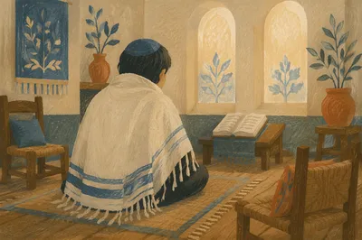 Tallit Prayer in Korean Church Dawn