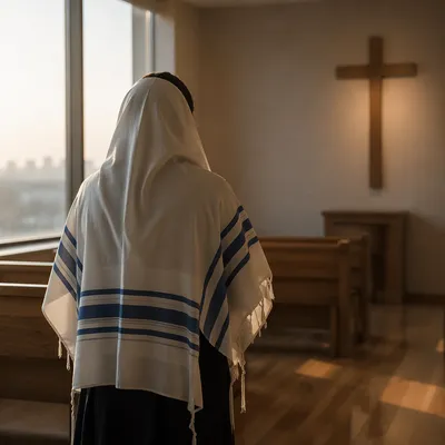 Prayer Tallit in Korean Church Dawn
