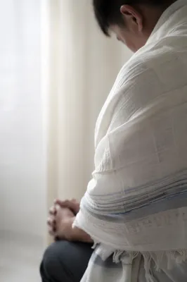Prayer Tallit in Quiet Korean Church