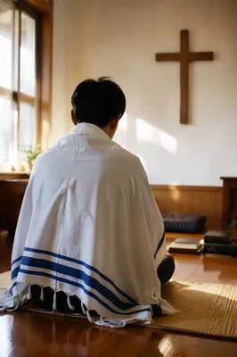 Prayer Tallit in Korean Church Dawn