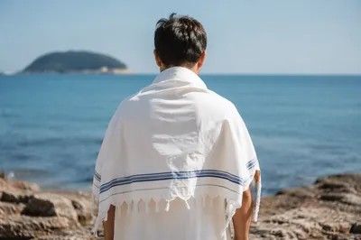 Prayer Shawl at Korean Coastal Retreat