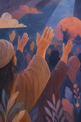 Fervent Prayer at Korean Revival Meeting