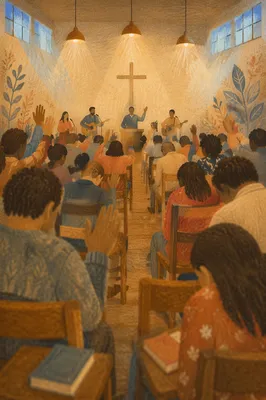 Dawn Revival Prayer in Korean Church
