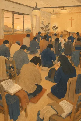 Dawn Revival Prayer in Korean Church