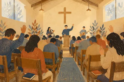 Dawn Revival Prayer in Korean Church