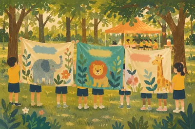 Colorful Vacation Bible School Banner Activity
