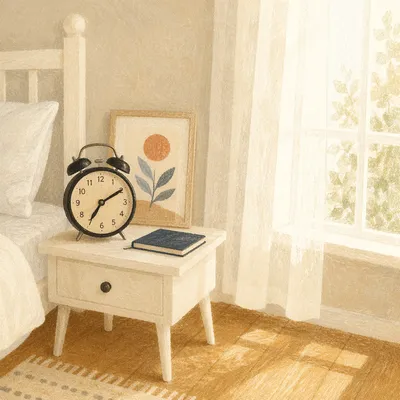 Morning Light Alarm Clock by Bedside