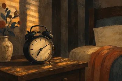 Quiet Morning Alarm Clock by Bedside