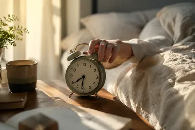 Sunrise Alarm Clock in Quiet Bedroom
