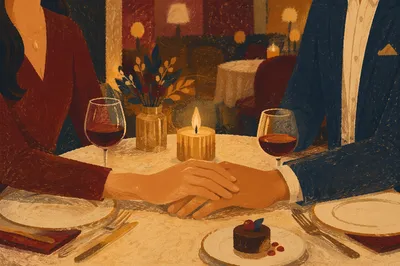 Romantic Anniversary Dinner by Candlelight