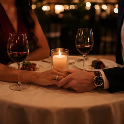 Romantic Anniversary Dinner by Candlelight