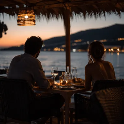 Romantic Anniversary Dinner by the Sea