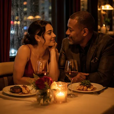 Romantic Anniversary Dinner by Candlelight