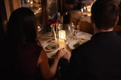 Romantic Anniversary Dinner at Cozy Restaurant