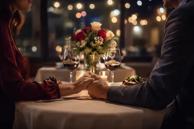 Romantic Anniversary Dinner at Cozy Restaurant