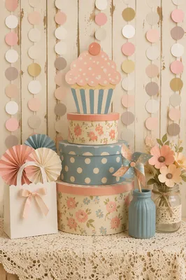 Pastel Baby Shower Gift Table Decor