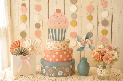 Pastel Baby Shower Gift Table Decor