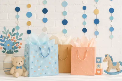 Pastel Baby Shower Gift Display Decor
