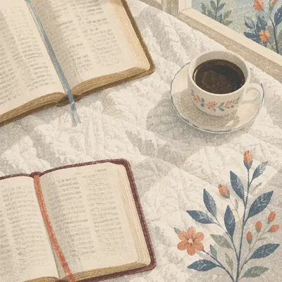Quiet Morning Bible and Coffee Devotion