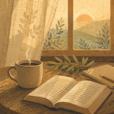 Morning Devotion with Bible and Coffee
