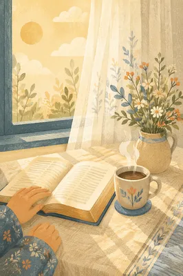 Peaceful Bible and Coffee Morning Nook