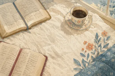 Morning Bible and Coffee Flat Lay